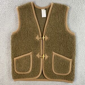 Alwero Cozy Kids' wool Fleece Vest - Brown
